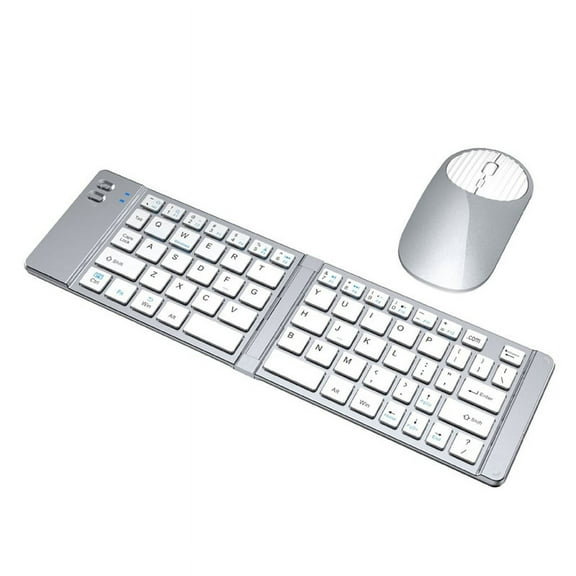 1 x wireless bluetooth keyboard and mouse set-Silver
