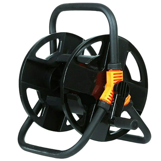 Multifunctional Garden Hose Reel For Car Wash Garden Watering Hose With Stainless Steel Handle Need To Assemble (accessories Random Color)