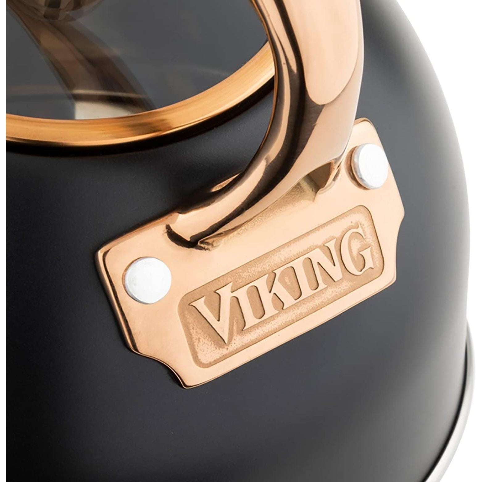 Viking Culinary 2.6 Qt. Matte Black/Copper Tea Kettle