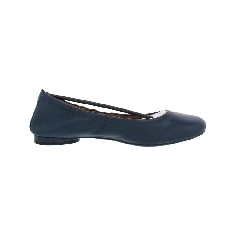 Flat Shoes Vionic Navy Flats Vionic Womens Alexa Leather Slip On - Main Image