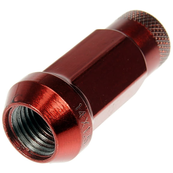 Dorman 713-685E Wheel Lug Nut for Specific Models, Red; Chrome (Pack of 20)