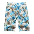 thumbnail image 2 of SSLR Mens Shorts Casual Cotton Floral Hawaiian Shorts Beach Shorts Pants, 2 of 7