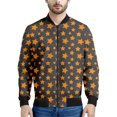 thumbnail image 4 of Chaqueta bomber de primavera y otoño para hombre con estampado 3D de estrella de cinco puntas y cremallera por todas partes, chándal unisex, chaqueta informal con cremallera, ropa 6XL, 4 of 4