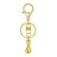 thumbnail image 1 of Hearth & Gear Custom Letter Keychain Key Ring For Initial Charm With Sturdy Metal Loop And Easy To Find Design For And Luggage, 1 of 5