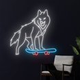 thumbnail image 2 of Handmadetneonsign Wolf Skateboarding Neon Sign, Skateboard Wolf Led Sign, Wall Decor, 2 of 5
