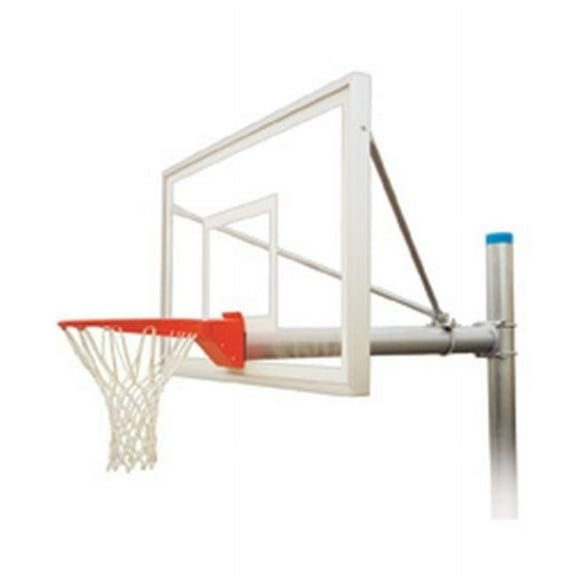 Renegade Select Steel-Acrylic In Ground Fixed Height Basketball System, Kelly Green