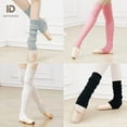 thumbnail image 5 of Women Girls Ballet Leg Warmers Knitted Socks Ballet Socks Ballet Stockings Yoga Socks Daily Wear Gym Fitness Dance Socks, 5 of 10