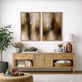thumbnail image 2 of Framed Canvas Print Neutral Abstract Wall Art Set of 2 Modern Decorative for Living Room Bedroom - 24"x36"x2 NATURAL, 2 of 8