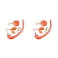 thumbnail image 1 of Naiovety Tubo de esnórquel Tubos de esnórquel submarinos reutilizables con caja de almacenamiento Naranja 2Conjunto, 1 of 6