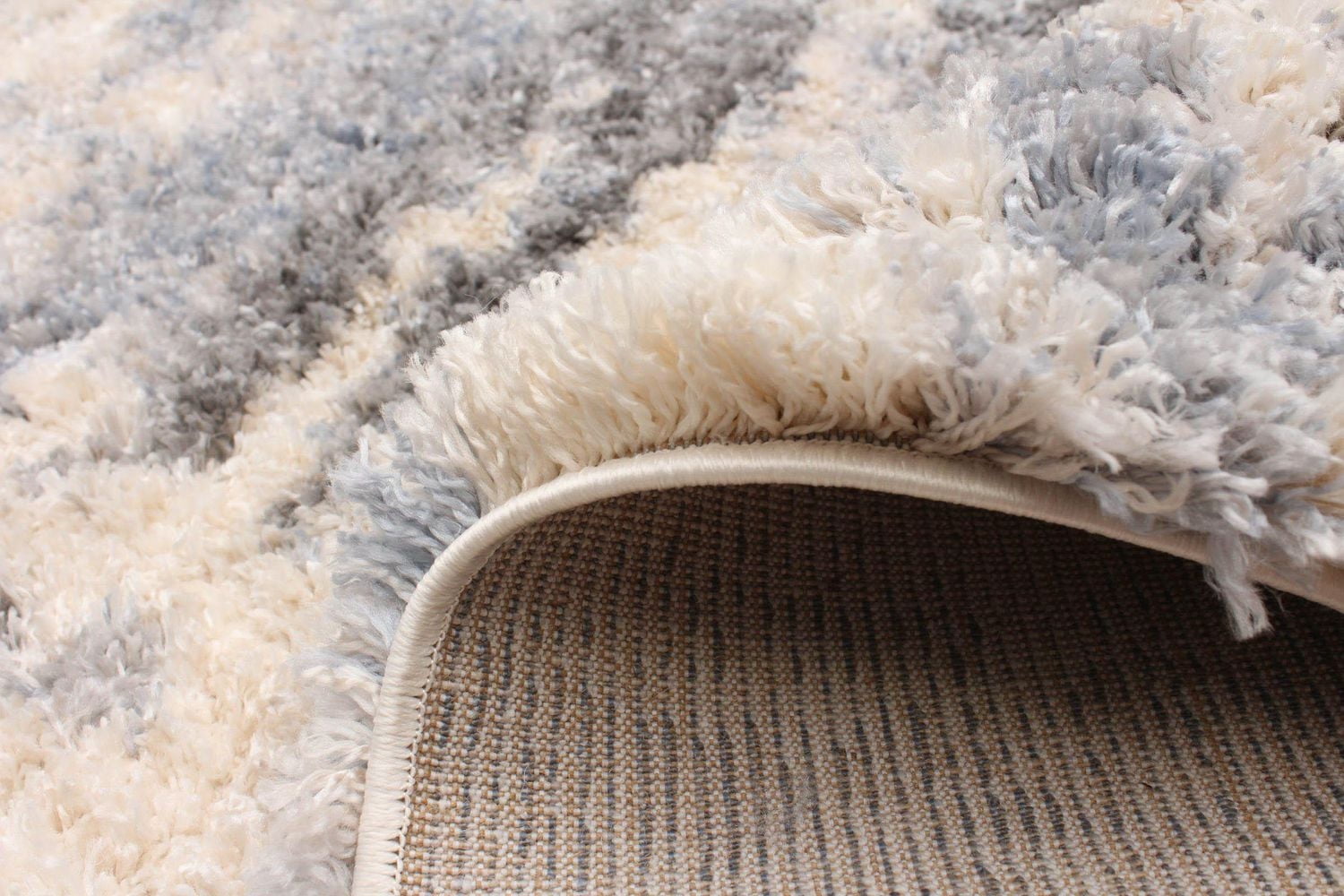 ECARPET Abstract Frieze Area Rug, Fluffy Carpet for Bedroom, Ultra Soft & Plush Larissa Collection