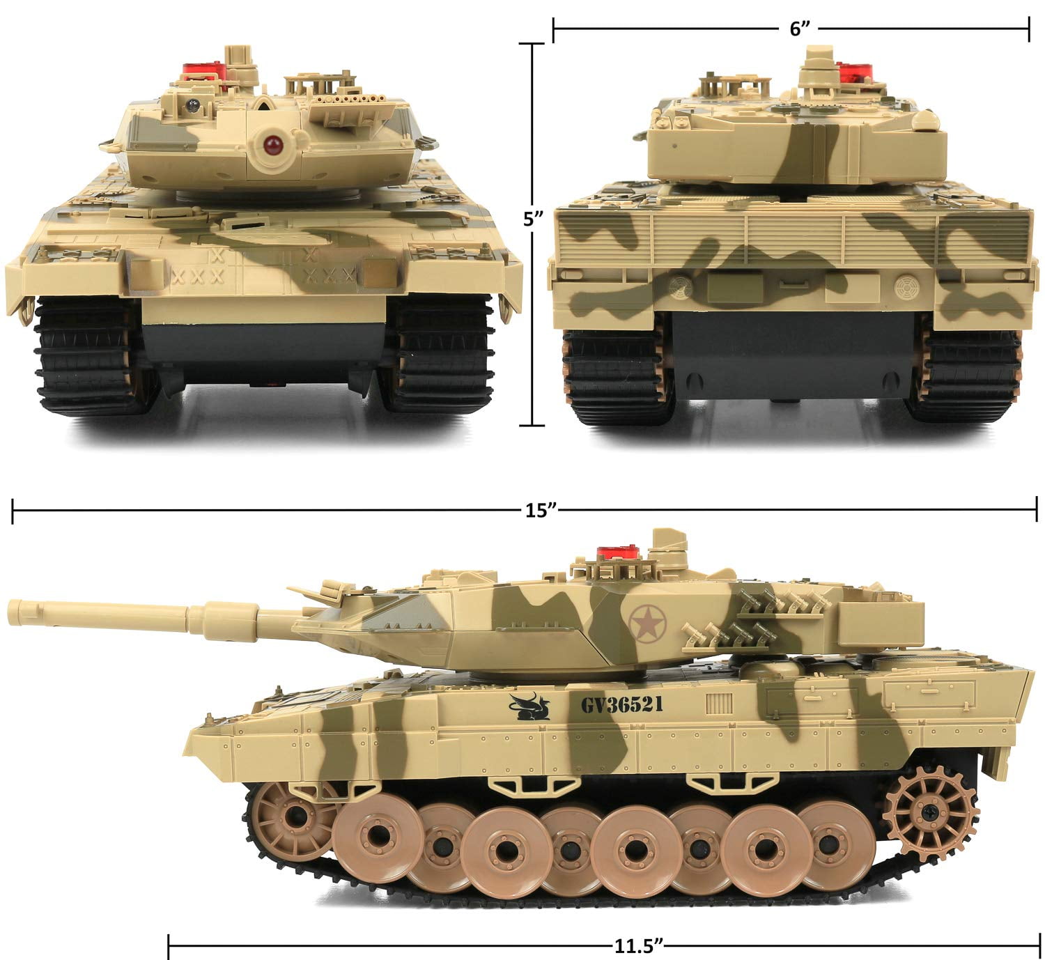 Click N Play Rc Battle Tank Infrared Full Size 15 Tanks With Led Indicators Radio Control Control Line Expressive Rc Model Vehicles Kits Click N Play Rc Battle Tank Infrared Full Size 15 Tanks With Led Indicators Radio Control Control Line Expressive Rc Model Vehicles Kits