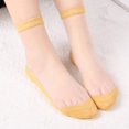thumbnail image 3 of Xmyrz Socks For Women Solid Basic Crystal Stockings Glass Stockings Simple Style Plain Cute Socks, 3 of 3