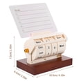 thumbnail image 4 of Luxshiny 1 Set Wood Perpetual Block Calendar for Desk Assorted Color with Date Adjustment Function 13.50X10.50X6.50CM, 4 of 5