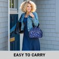 thumbnail image 6 of Pioneer Flower Floral Print Pattern Drawstring Lunch Bag Women - Drawstring Lunch Bag Insulated for Work Office - Stain-Resistant Large Lunchbags for Women with Multi-Pockets, 6 of 6
