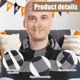 thumbnail image 4 of 4 Pcs Adult Halloween Costume Accessories Set, Latex Bald Head with Wig, Striped Scarf, Fake Long Nose, Role Play Party Cartoon Cosplay, 4 of 5