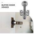 thumbnail image 3 of WEUVEB 4Pcs Light Grey Cabinet Soft Close Hinges with Sturdy Frame for Kitchen Door Replacement, 3 of 8