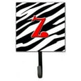 thumbnail image 3 of Letter V Initial Monogram - Zebra Red Leash or Key Holder, 3 of 7