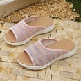 thumbnail image 5 of Willtoo Women's Orthopedic Sandals Wide Width Wedge Casual Summer Sandals Flats Comfortable Orthopedic Slipper, 5 of 5