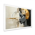 thumbnail image 5 of Designart "Minimalist Portrait Of A Stylish African Woman I" Africa Picture Framed Canvas Wall Art, 5 of 5