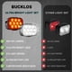 thumbnail image 2 of Luces de bicicleta BUCKLOS delanteras y traseras recargables por USB 35H, 2 of 7