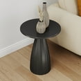thumbnail image 5 of Oubayajia Round Side Table, Small Couch End Table Drink Table, Metal, Black, 5 of 9