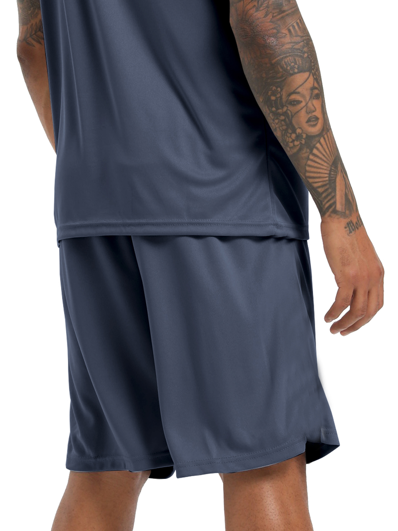 BUYJYA Men's 5-Pack Athletic Mesh Shorts photo 5