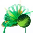 thumbnail image 6 of Biezeib Irish Day Headbands Green Clover Top Hat Headband Feathered Hair Hoop Hair Accessory Irish Hairband Headpiece, 6 of 8
