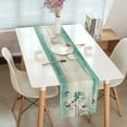thumbnail image 2 of Rustic Farmhouse Table Runner, Teal Daisy Floral Flowers and Butterfly Table Runners for Dining Room, Kitchen, Living Room, Holiday and Party Table Decor 13 x 72inch, 2 of 4