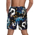 thumbnail image 3 of Kdxio Football Print Men'S Swim Trunks With Compression Liner 7 Inch Inseam Quick Dry Swim Shorts, 3 of 7