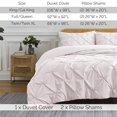 thumbnail image 2 of Southshore Fine Living, Inc. Pinch Pleated Pinktuck Twin Duvet Cover Bedding Set, Bone, 2 of 9