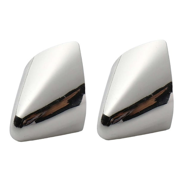 2 protectores de puntas de zapatos de Metal, puntera de tacón alto, accesorios duraderos, suministros elegantes de Color sólido, tapa de puntas de zap Plata