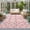 Pink, variant on Cream Polka Dots Spots Round Area Rugs 3 ft, Abstract Modern Minimalist Fade Texture Washable Small Area Rug with Non-Slip Sturdy Edge Binding Round Front Door Mat Floor Carpet for Entryway