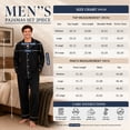 thumbnail image 6 of Aideaone 2 Piece Men's Pajamas Set Button Down Sleepwear Long Sleeve Pjs Set Soft Loungewear with Pockets Size M-XXL, 6 of 6