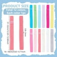 thumbnail image 2 of 12Pcs 12 Colors Polyamide Elastic Bands for Notebook Mixed Color 310~320mm 1pc/color, 2 of 5