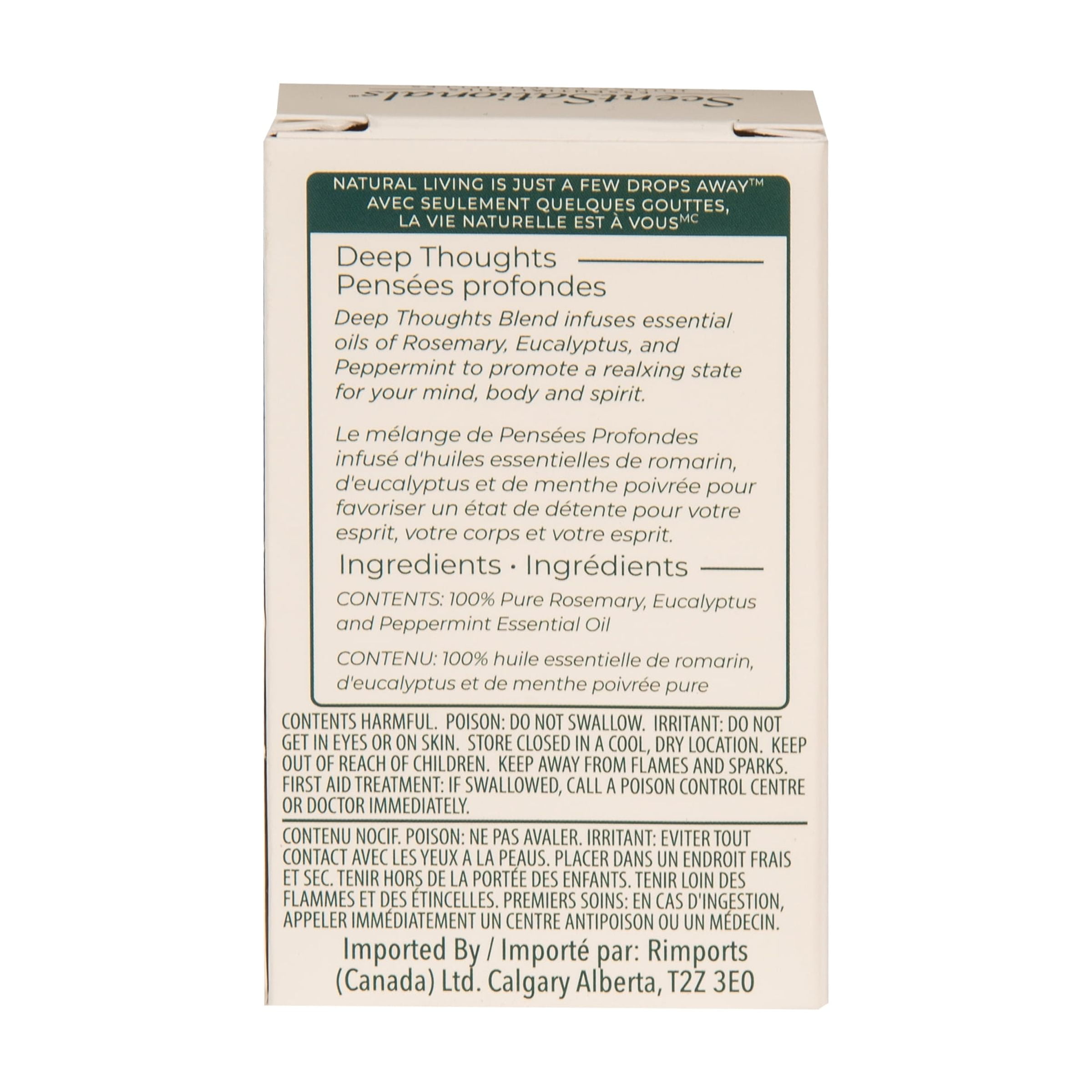 ScentSationals 100% Essential Oil - Deep Thoughts, 15 mL (0.5 fl oz)