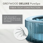 Intex Pool Vacuum with PureSpa Plus 6 Person Inflatable Hot Tub, Greywood