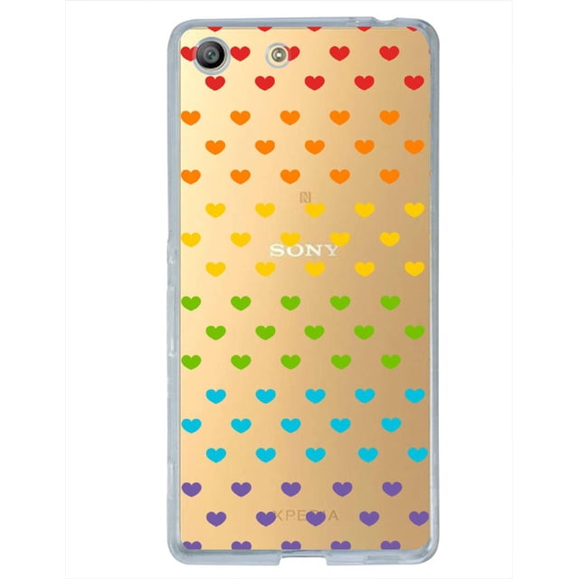 Funda Para Sony M5 Corazones Colores, Uso Rudo, InstaCase Protector para Sony M5 Antigolpes, Case Corazones Colores