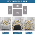 thumbnail image 6 of Whosucclay Chrysanthemum Print Recliner Slipcover-Stretch Soft Slip Reclining Chair Slipcovers 4-Pieces Furniture Protector for Recliner, Fitted Sofa Couch Cover with Pocket, 6 of 8
