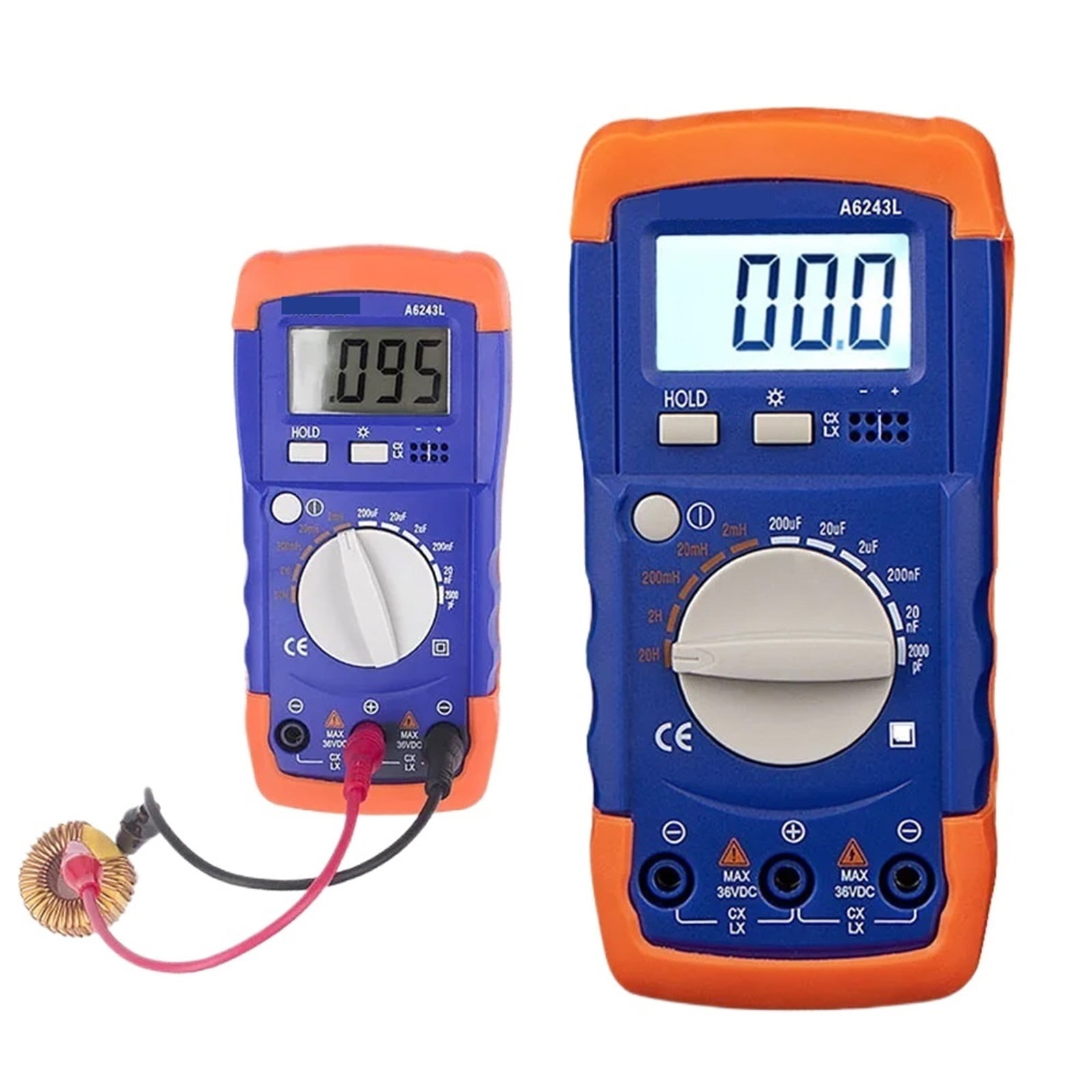 A6243L Digital LC Meter Multimeter Professional Capacitor Tester Automotive Inductance Capacitance Meter Tester Analog ,High Accuracy