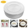 thumbnail image 3 of Modern Charming Appearance Round Charger Plates Silver for Birthday Parties, Holidays and Restaurants, 3 of 11