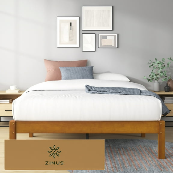 Base de Cama Matrimonial Zinus Ellie de Bambú. Fácil Armado, para Todas las Edades.