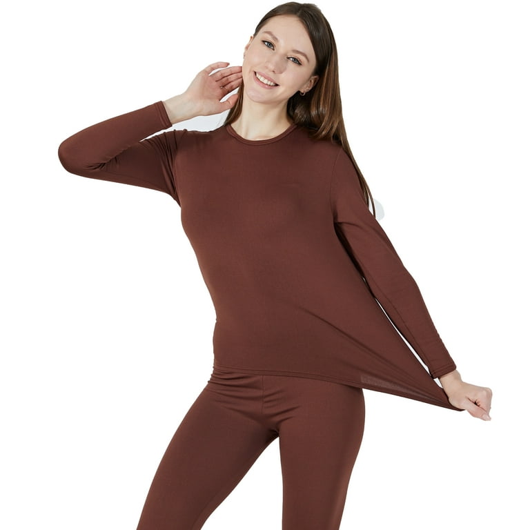 Thermal Underwear Set for Women Long Johns Set with Fleece Lined