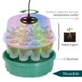 thumbnail image 4 of 13-Cell Round Seed Tray with LED Grow Lights, Humidity Vented Dome for Seedlings, Indoor Gardening Propagator, 4 of 6