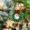 thumbnail image 2 of Mr. Christmas 3 In. Green Shatterproof Wreath Picture Frame Recordable Ornament, 4.25" W x 1.57" D x 4.25" H, 2 of 3