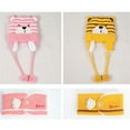 thumbnail image 4 of Huowey Baby Boy Girl Winter Hat Toddler Bear Ear Cap Beaniess Hat With Scarf Lined Knitted Cap Neckwarmer For Kids 2-Pieces Cozy Dailywear, One Size, 4 of 4