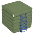 thumbnail image 1 of SoftZone® Square Floor Cushion with Handle 6-Piece -Hunter Green, 1 of 2