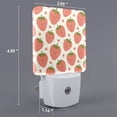 thumbnail image 2 of Goofa Hand Drawn Strawberry Night Light, Plug-in, Dusk to Dawn Sensor, Warm White, Ambient Lighting, Ideal Kids Adults Nightlight-EU, 2 of 9