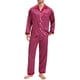 thumbnail image 2 of INSPIRAR CHIC Conjunto de Pijamas de 2 Piezas para Hombre, Camisón de Botones con Estampado, Patrón Casual, Rojo, 2 of 6