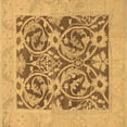 thumbnail image 1 of Ahgly Company Indoor Square Abstract Brown Modern Area Rugs, 6' Square, 1 of 4