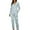 C-Green88, variant on DHFJKG Pajamas For Women Set Lightweight Sleepwear Printed Long Sleeve Turndown Collar Button Down Top Elastic Waist Loose Fit Straight Leg Pants 2 Piece Loungewear Classic Nightwear